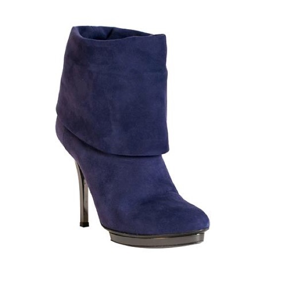 GUCCI Suede Platform Ankle Boots Size 6.5 / 36.5 - Picture 1 of 10